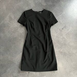 Theory Wool Short-Sleeve Sheath Dress